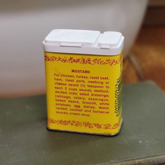 DURKEE Ground MUSTARD 70's Collectible Metal Tin - Picture 3 of 7